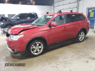 2015 Mitsubishi Outlander SE with VIN JA4AZ3A34FZ001820, listed as a Copart auction lot 53256555 with 131,124 mi miles and Salvage title. Bid and sale history available at DreamBid. Image 1.