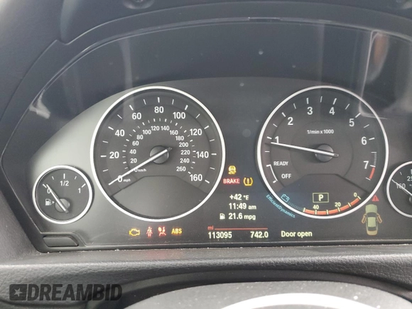 2014 BMW 4 Series 428i with VIN WBA3N7C58EF719741, listed as a Copart auction lot 81573274 with 113,095 mi miles and Salvage Title. Bid and sale history available at DreamBid. Image 9.