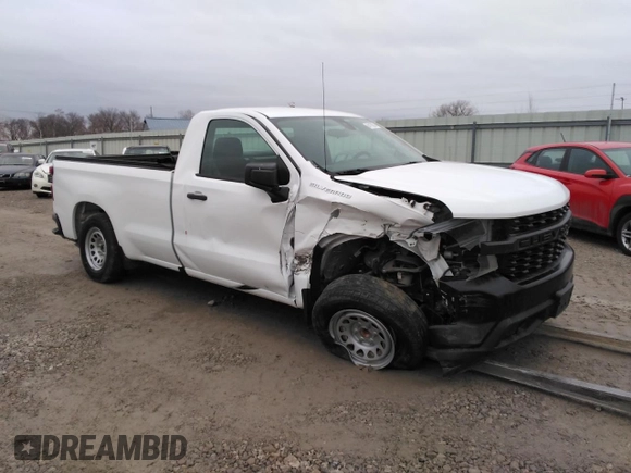 2021 Chevrolet Silverado 1500 Work Truck with VIN 3GCNWAEH9MG272119, listed as a Copart auction lot 84178824 with 126,233 mi miles and Salvage Title. Bid and sale history available at carsss.com. Image 4.