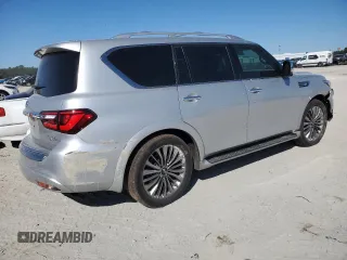 2019 Infiniti QX80 LUXE with VIN JN8AZ2NF0K9682237, listed as a Copart auction lot 76458054 with 200,619 mi miles and Non Repairable. Bid and sale history available at carsss.com. Image 3.