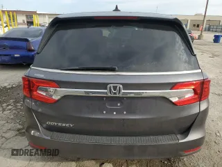2019 Honda Odyssey EX-L with VIN 5FNRL6H75KB042882, listed as a Copart auction lot 49589845 with 90,835 mi miles and Salvage Title. Bid and sale history available at DreamBid. Image 6.