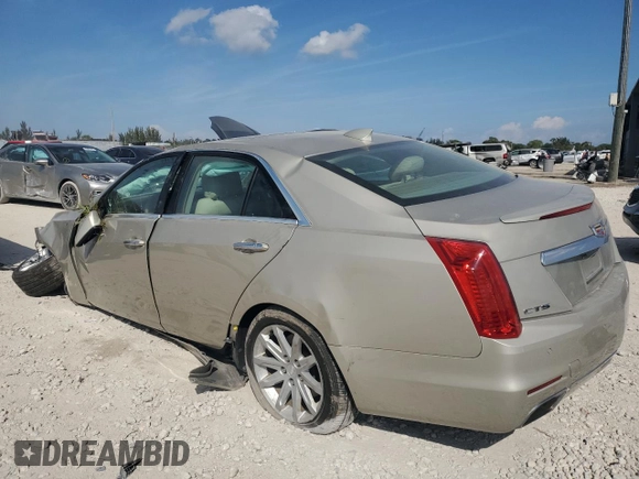 2015 Cadillac CTS Luxury RWD with VIN 1G6AR5SXXF0125522, listed as a Copart auction lot 49418515 with 75,331 mi miles and Salvage Title. Bid and sale history available at DreamBid. Image 2.