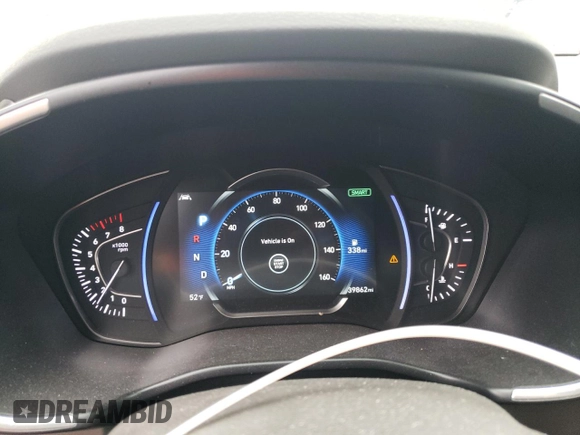 2019 Hyundai Santa Fe SEL with VIN 5NMS33AD1KH062822, listed as a Copart auction lot 84717624 with 39,862 mi miles and Salvage Title. Bid and sale history available at carsss.com. Image 9.