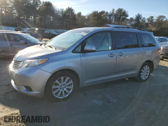 2013 Toyota Sienna LE with VIN 5TDJK3DC7DS058811, listed as a Copart auction lot 47431565 with 151,048 mi miles and Clean Title. Bid and sale history available at carsss.com. Image 1.