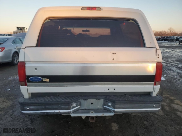 1996 Ford Bronco Custom with VIN 1FMEU15H3TLB67546, listed as a Copart auction lot 88875695 with 222,701 mi miles and Clean Title. Bid and sale history available at carsss.com. Image 6.