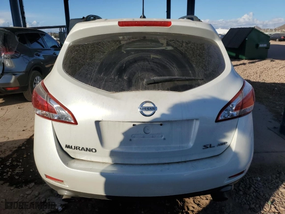 2014 Nissan Murano SV with VIN JN8AZ1MW1EW505343, listed as a Copart auction lot 42640715 with 186,400 mi miles and Salvage Title. Bid and sale history available at carsss.com. Image 6.