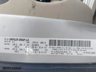 2012 Dodge Grand Caravan Crew with VIN 2C4RDGDG4CR109244, listed as a IAAI auction lot 41741523 with 222,981 mi miles. Bid and sale history available at carsss.com. Image 9.
