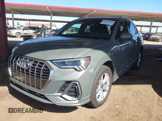 2023 Audi Q3 S line Premium Plus with VIN WA1EECF37P1021050, listed as a IAAI auction lot 41670780 with 23,738 mi miles. Bid and sale history available at carsss.com. Image 2.