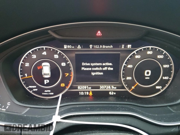 2018 Audi Q5 Premium Plus with VIN WA1BNAFY4J2208198, listed as a Copart auction lot 47483275 with 82,091 mi miles and Salvage Title. Bid and sale history available at DreamBid. Image 9.