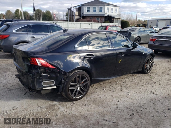 2014 Lexus IS 350 with VIN JTHCE1D20E5005241, listed as a Copart auction lot 82803404 with 130,530 mi miles and Salvage title. Bid and sale history available at DreamBid. Image 3.