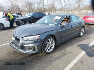 2023 Audi A5 Sportback S line Premium Plus with VIN WAUFACF5XPA055830, listed as a IAAI auction lot 41506151 with 10,562 mi miles. Bid and sale history available at carsss.com. Image 17.