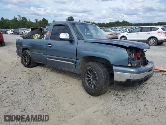 2006 Chevrolet Silverado 1500 LS with VIN 1GCEC14T46E243734, listed as a Copart auction lot 70034064 with 0 mi miles and Salvage Title. Bid and sale history available at carsss.com. Image 4.