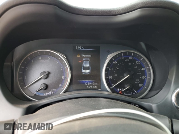 2014 Infiniti Q50 Hybrid Premium with VIN JN1AV7AP2EM692078, listed as a Copart auction lot 86895944 with 123,940 mi miles and Salvage title. Bid and sale history available at DreamBid. Image 9.