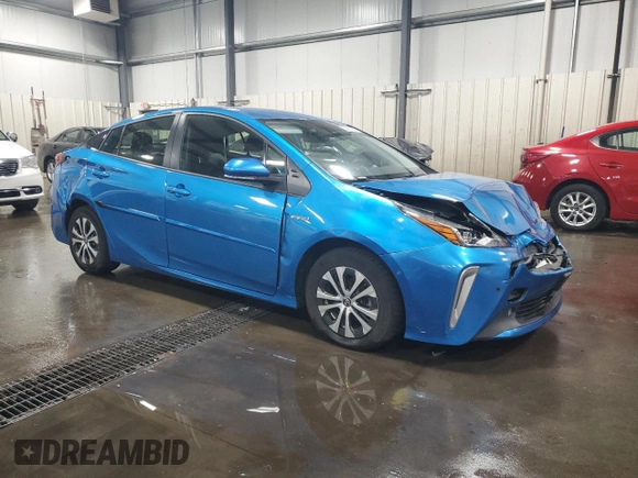 2022 Toyota Prius LE with VIN JTDL9MFU6N3040464, listed as a Copart auction lot 53653025 with 65,004 mi miles and Salvage title. Bid and sale history available at DreamBid. Image 4.