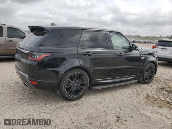 2019 Land Rover Range Rover Sport HSE with VIN SALWR2RV9KA833571, listed as a Copart auction lot 51387475 with 55,937 mi miles and Salvage title. Bid and sale history available at DreamBid. Image 3.