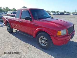 2003 Ford Ranger XL Fleet with VIN 1FTYR44UX3PB69581, listed as a IAAI auction lot 42077195 with 334,920 mi miles. Bid and sale history available at carsss.com. Image 1.