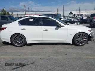 2019 Infiniti Q50 Luxe with VIN JN1EV7APXKM513850, listed as a IAAI auction lot 41689080 with 85,520 mi miles and . Bid and sale history available at DreamBid. Image 13.