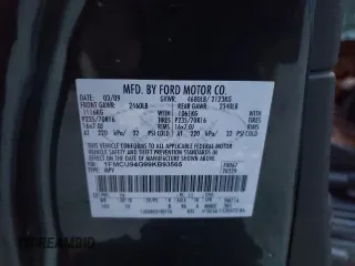 2009 Ford Escape Limited with VIN 1FMCU94G99KB93565, listed as a Copart auction lot 83272934 with 125,983 mi miles and Clean title. Bid and sale history available at DreamBid. Image 13.