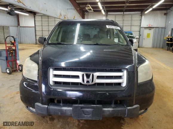 2006 Honda Pilot EX with VIN 2HKYF18496H501527, listed as a Copart auction lot 45457895 with 196,678 mi miles and Salvage Title. Bid and sale history available at carsss.com. Image 5.