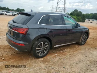 2021 Audi Q5 Premium Plus with VIN WA1BAAFY6M2083415, listed as a Copart auction lot 58831785 with 21,055 mi miles and Salvage title. Bid and sale history available at DreamBid. Image 3.