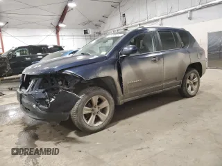 2017 Jeep Compass Latitude with VIN 1C4NJDEB8HD105569, listed as a Copart auction lot 49053445 with 188,533 mi miles and Salvage title. Bid and sale history available at DreamBid. Image 1.