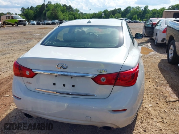 2015 Infiniti Q50 Premium with VIN JN1BV7ARXFM414391, listed as a IAAI auction lot 42245462 with 216,495 mi miles and . Bid and sale history available at DreamBid. Image 16.