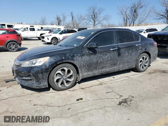 2016 Honda Accord Sedan EX with VIN 1HGCR2F74GA081979, listed as a Copart auction lot 47487595 with 144,547 mi miles and Clean Title. Bid and sale history available at carsss.com. Image 1.