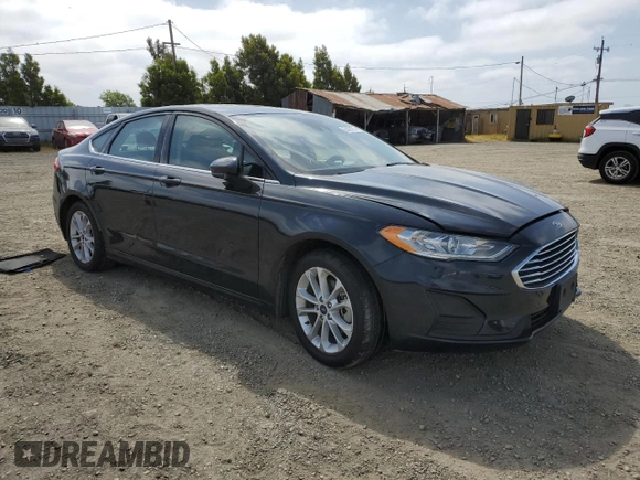 2020 Ford Fusion SE with VIN 3FA6P0LU2LR127623, listed as a Copart auction lot 55437075 with 92,450 mi miles and Salvage title. Bid and sale history available at DreamBid. Image 4.