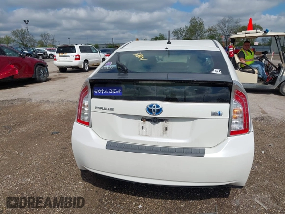 2013 Toyota Prius One with VIN JTDKN3DU0D5546170, listed as a IAAI auction lot 42193801 with 204,796 mi miles. Bid and sale history available at carsss.com. Image 16.