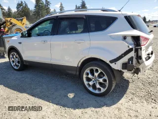 2016 Ford Escape Titanium with VIN 1FMCU9J98GUC00707, listed as a Copart auction lot 54197425 with 95,568 mi miles and Salvage Title. Bid and sale history available at DreamBid. Image 2.