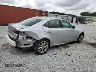 2015 Lexus IS 250 with VIN JTHCF1D25F5019361, listed as a Copart auction lot 61083175 with 99,624 mi miles and Salvage title. Bid and sale history available at DreamBid. Image 3.