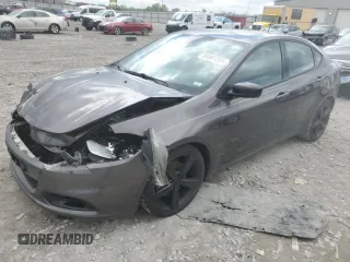 2015 Dodge Dart SXT with VIN 1C3CDFBB9FD165568, listed as a Copart auction lot 55961255 with 145,154 mi miles and Salvage title. Bid and sale history available at DreamBid. Image 1.