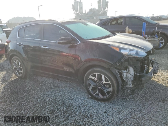 2021 Kia Sportage EX with VIN KNDPN3AC0M7876820, listed as a Copart auction lot 43439205 with 46,468 mi miles and Salvage title. Bid and sale history available at DreamBid. Image 4.