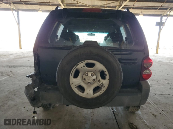 2005 Jeep Liberty Sport with VIN 1J4GK48K45W664323, listed as a Copart auction lot 53851855 with 323,695 mi miles and Salvage Title. Bid and sale history available at DreamBid. Image 6.