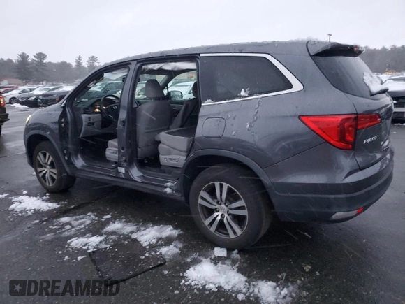 2017 Honda Pilot EX-L with VIN 5FNYF6H54HB008054, listed as a Copart auction lot 82758704 with 124,024 mi miles and Salvage Title. Bid and sale history available at DreamBid. Image 2.
