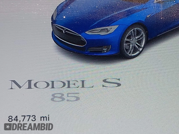 2013 Tesla Model S with VIN 5YJSA1CNXDFP06077, listed as a IAAI auction lot 41958105 with 84,773 mi miles. Bid and sale history available at carsss.com. Image 15.