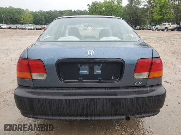 1997 Honda Civic LX z VIN 2HGEJ6676VH507855, wystawiony jako Copart lot #56684455 z przebiegiem 185 498 mil mil oraz Szkoda całkowita • Salvage title. Historia ofert i sprzedaży dostępna na DreamBid. Obrazek 6.