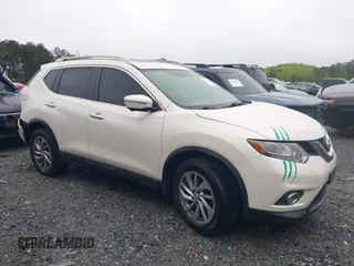2015 Nissan Rogue SL with VIN 5N1AT2MVXFC760372, listed as a IAAI auction lot 41970884 with 196,344 mi miles. Bid and sale history available at carsss.com. Image 13.