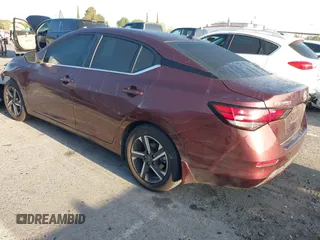 2024 Nissan Sentra SV with VIN 3N1AB8CV7RY263242, listed as a IAAI auction lot 41959700 with 9,296 mi miles and . Bid and sale history available at DreamBid. Image 3.