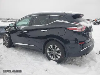 2015 Nissan Murano SV with VIN 5N1AZ2MH9FN278148, listed as a Copart auction lot 87742115 with 56,575 mi miles and Salvage Title. Bid and sale history available at carsss.com. Image 2.