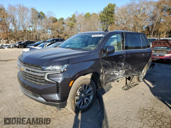 2022 Chevrolet Tahoe LT with VIN 1GNSKNKD2NR309561, listed as a Copart auction lot 86279514 with 30,381 mi miles and Salvage title. Bid and sale history available at DreamBid. Image 1.