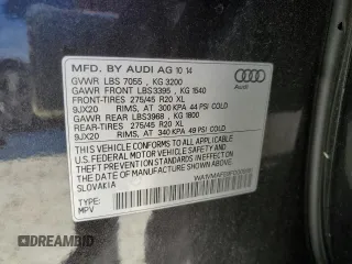 2015 Audi Q7 3.0L TDI Prestige with VIN WA1VMAFE9FD009181, listed as a Copart auction lot 48572415 with 136,837 mi miles and Non Repairable. Bid and sale history available at carsss.com. Image 13.