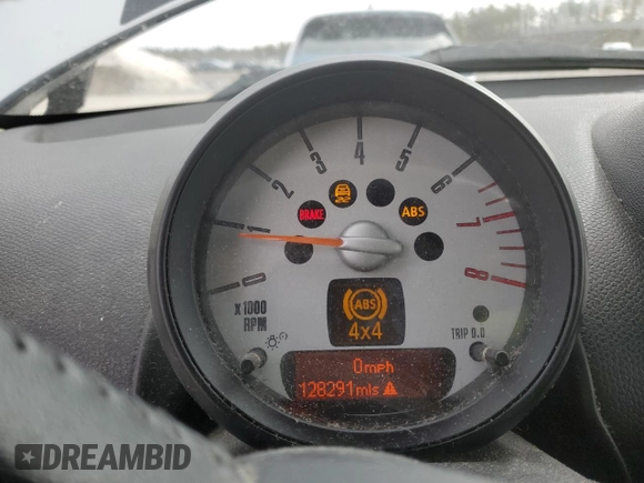 2012 MINI Countryman S with VIN WMWZC5C58CWM13141, listed as a Copart auction lot 48894185 with 128,291 mi miles and Salvage Title. Bid and sale history available at DreamBid. Image 9.