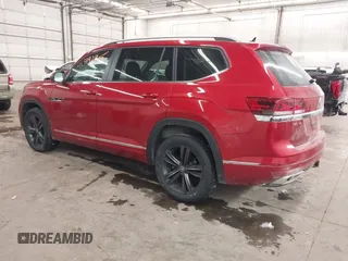 2022 Volkswagen Atlas 3.6L V6 SEL R-Line with VIN 1V2AR2CA6NC548406, listed as a IAAI auction lot 41599286 with 46,685 mi miles. Bid and sale history available at carsss.com. Image 3.