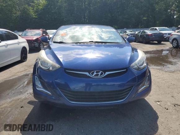 2015 Hyundai Elantra SE with VIN 5NPDH4AE6FH651396, listed as a Copart auction lot 64733025 with 62,495 mi miles and Salvage title. Bid and sale history available at DreamBid. Image 5.