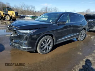2023 Acura MDX w/Technology Package with VIN 5J8YE1H45PL035564, listed as a Copart auction lot 43819415 with 16,166 mi miles and Salvage Title. Bid and sale history available at carsss.com. Image 1.