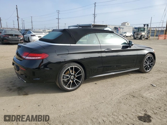 2020 Mercedes-Benz C 300 with VIN W1KWK8DB9LG015242, listed as a Copart auction lot 46953505 with 32,862 mi miles and Salvage Title. Bid and sale history available at DreamBid. Image 3.