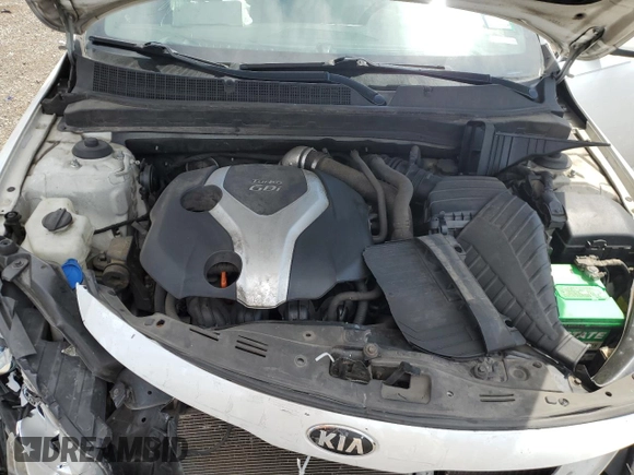 2013 Kia Optima SX z VIN 5XXGR4A61DG152999, wystawiony jako Copart lot #55852445 z przebiegiem 124 825 mil mil oraz Szkoda całkowita • Salvage title. Historia ofert i sprzedaży dostępna na DreamBid. Obrazek 11.
