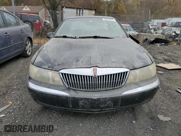 2001 Lincoln Continental with VIN 1LNHM97V01Y711340, listed as a Copart auction lot 78839344 with 0 mi miles and Salvage Title. Bid and sale history available at carsss.com. Image 5.