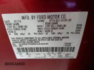 2014 Ford Explorer XLT with VIN 1FM5K7D85EGA32347, listed as a Copart auction lot 46154745 with 167,326 mi miles and Salvage Title. Bid and sale history available at carsss.com. Image 13.